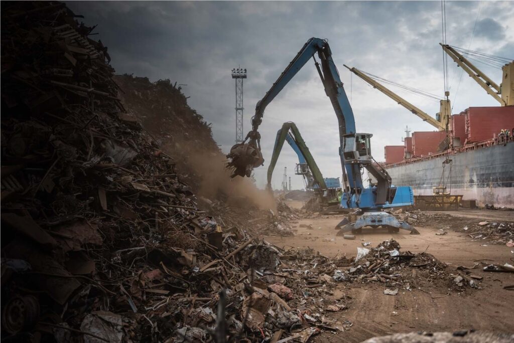 How does electronic scrap recycling help to recollect precious metals?